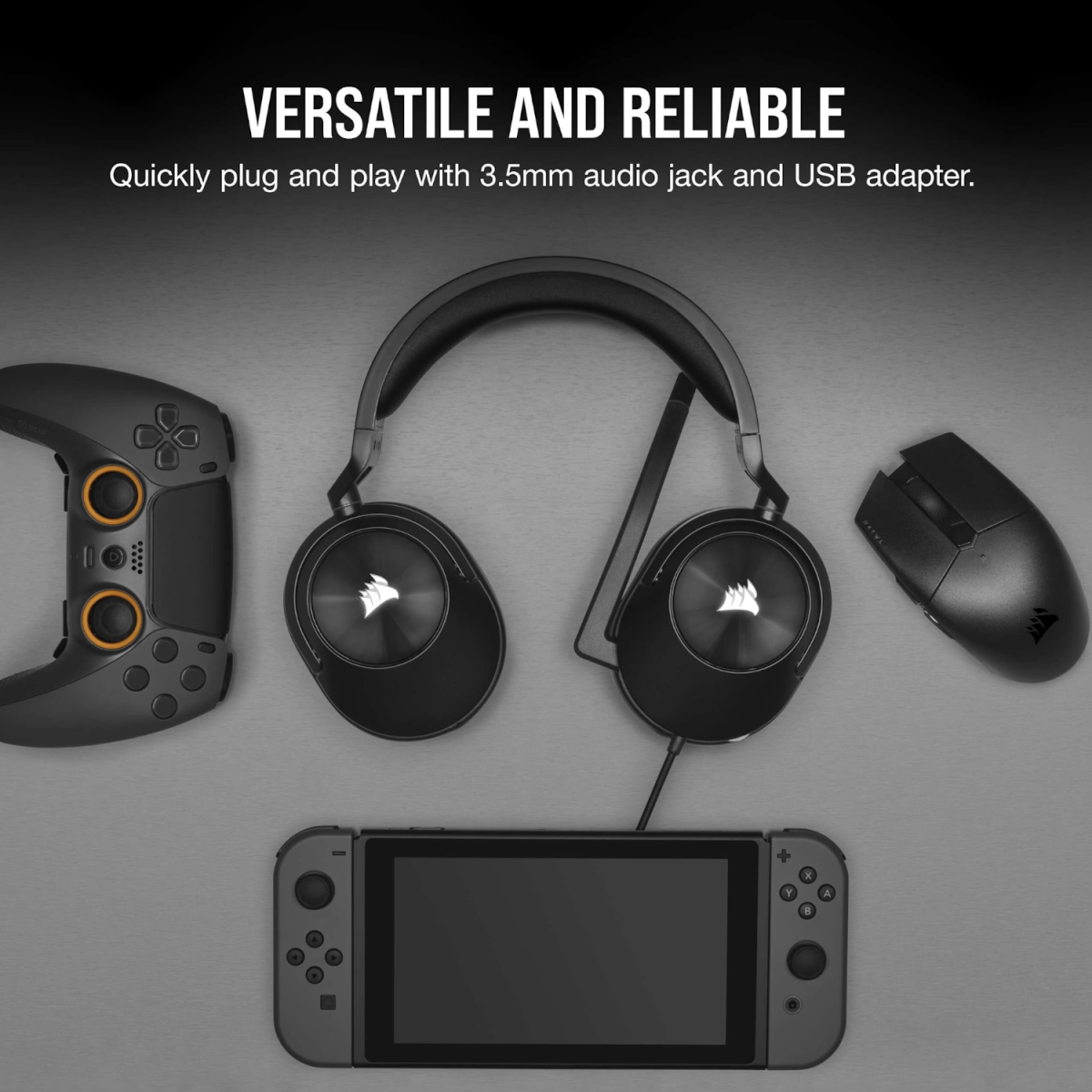 Corsair HS55 Surround Wired Gaming Headset - Carbon Black - Image 4