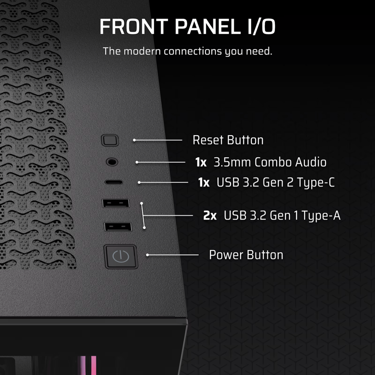 Corsair 3500X RS-R ARGB Mid-Tower PC Case - Black - Image 3