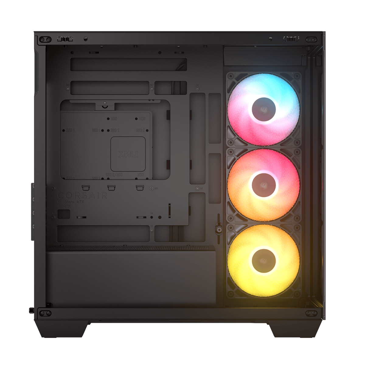 Corsair 2800X RS-R ARGB Micro-ATX PC Case - Black - Image 2