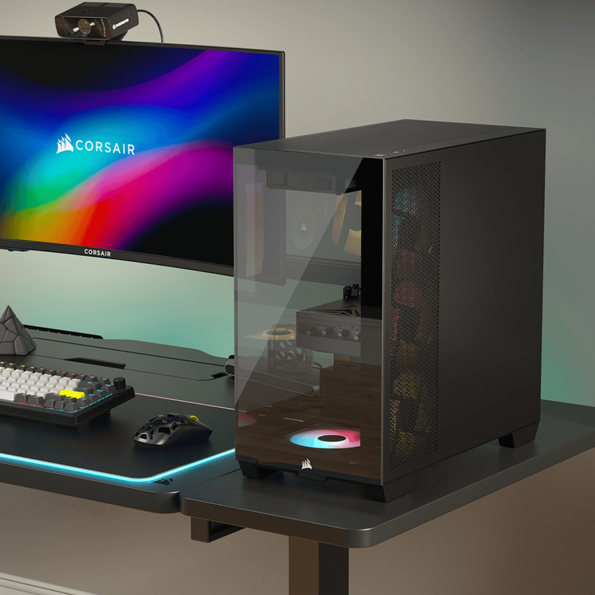 Corsair 2800X RS-R ARGB Micro-ATX PC Case - Black - Image 4