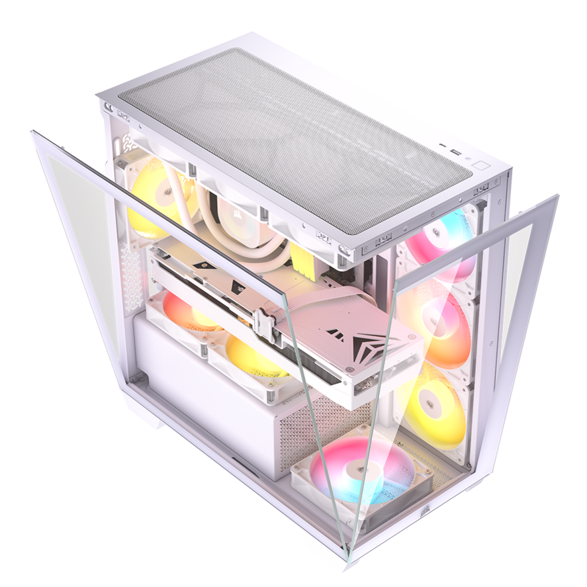 Corsair 2800X RS-R ARGB Micro-ATX PC Case – White - Image 3