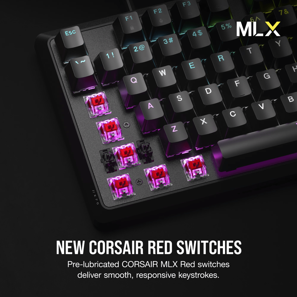 Corsair K70 CORE RGB Mechanical Gaming Keyboard - Black - Image 3
