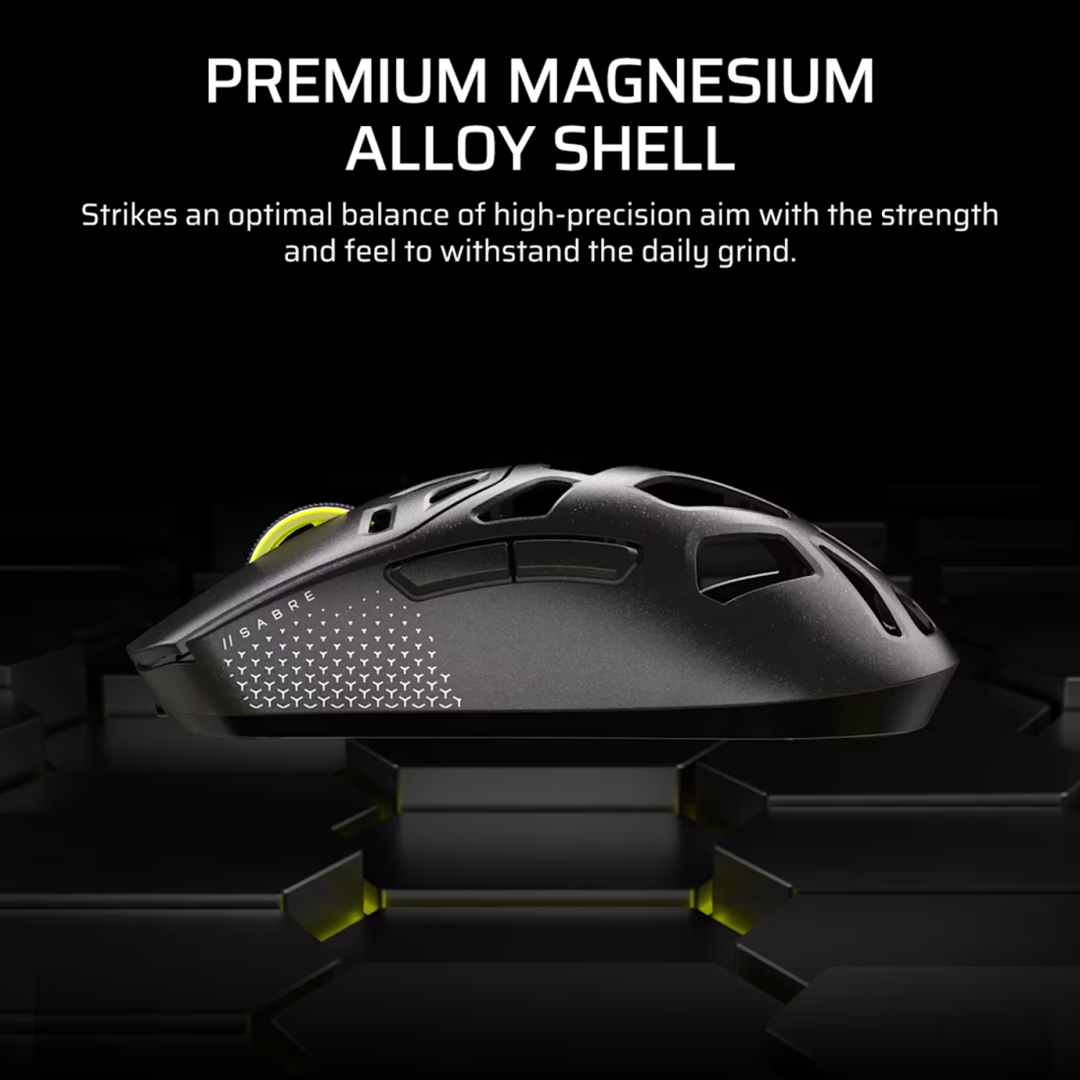 Corsair SABRE v2 PRO WIRELESS MAGNESIUM ALLOY 33000 DPI Gaming Mouse – Black - Image 4