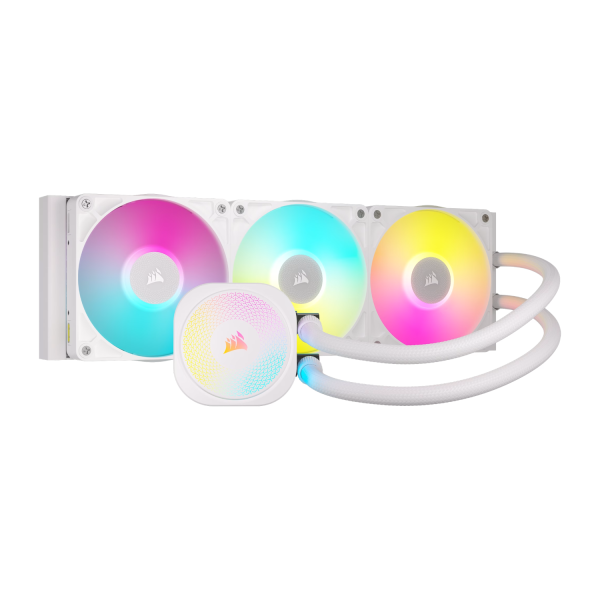 Corsair iCUE LINK TITAN 360 RX RGB AIO Liquid CPU Cooler - White