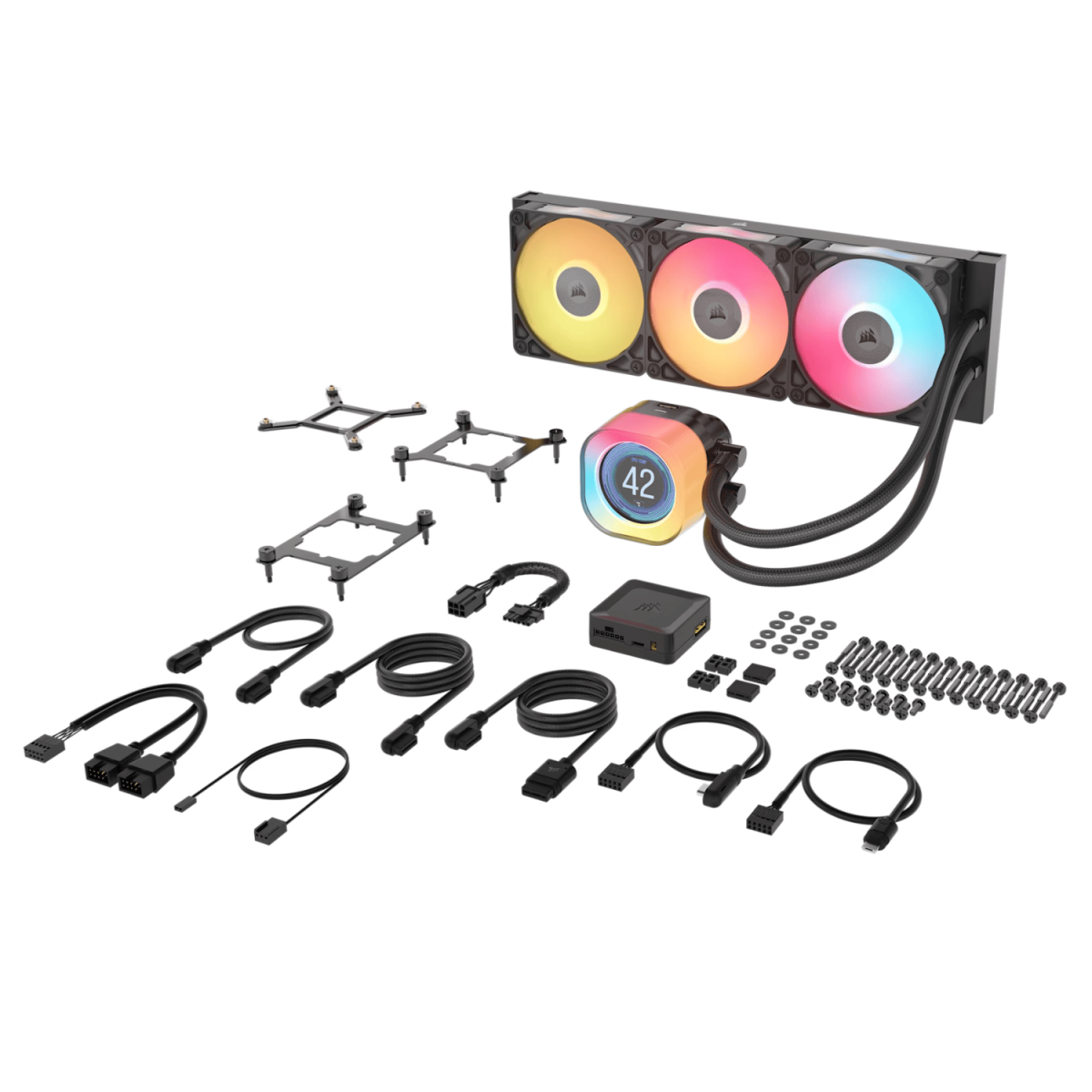 Corsair iCUE LINK TITAN 360 RX LCD Liquid CPU Cooler - Black - Image 3