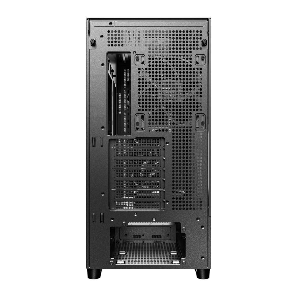 Antec FLUX SE E-ATX | ATX | Micro-ATX | ITX Mid-Tower Gaming Chassis Wood Front Panel- Black - Image 4
