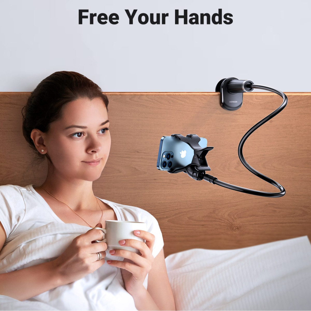 UGREEN Multifunction Gooseneck Phone Stand - Image 3