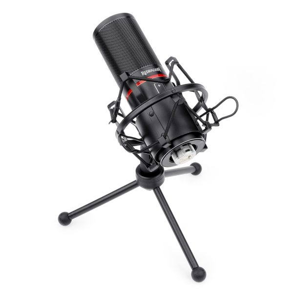 REDRAGON BLAZAR Cardioid USB Gaming Mic and Tripod - Black