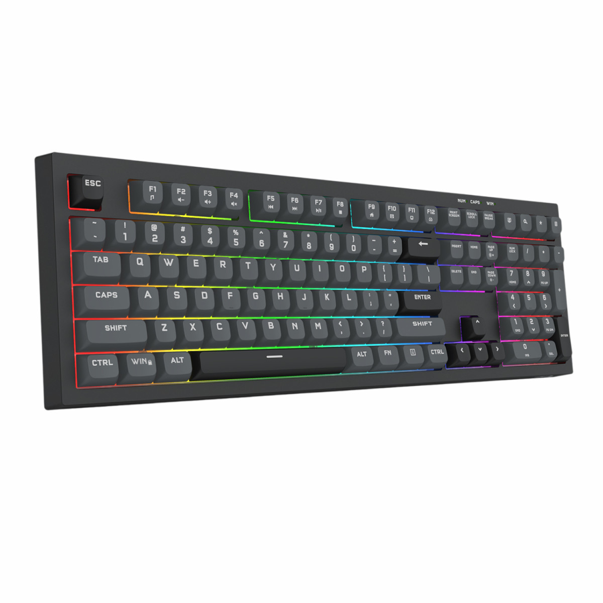 REDRAGON CRUX Membrane Gaming Keyboard - Black - Image 2