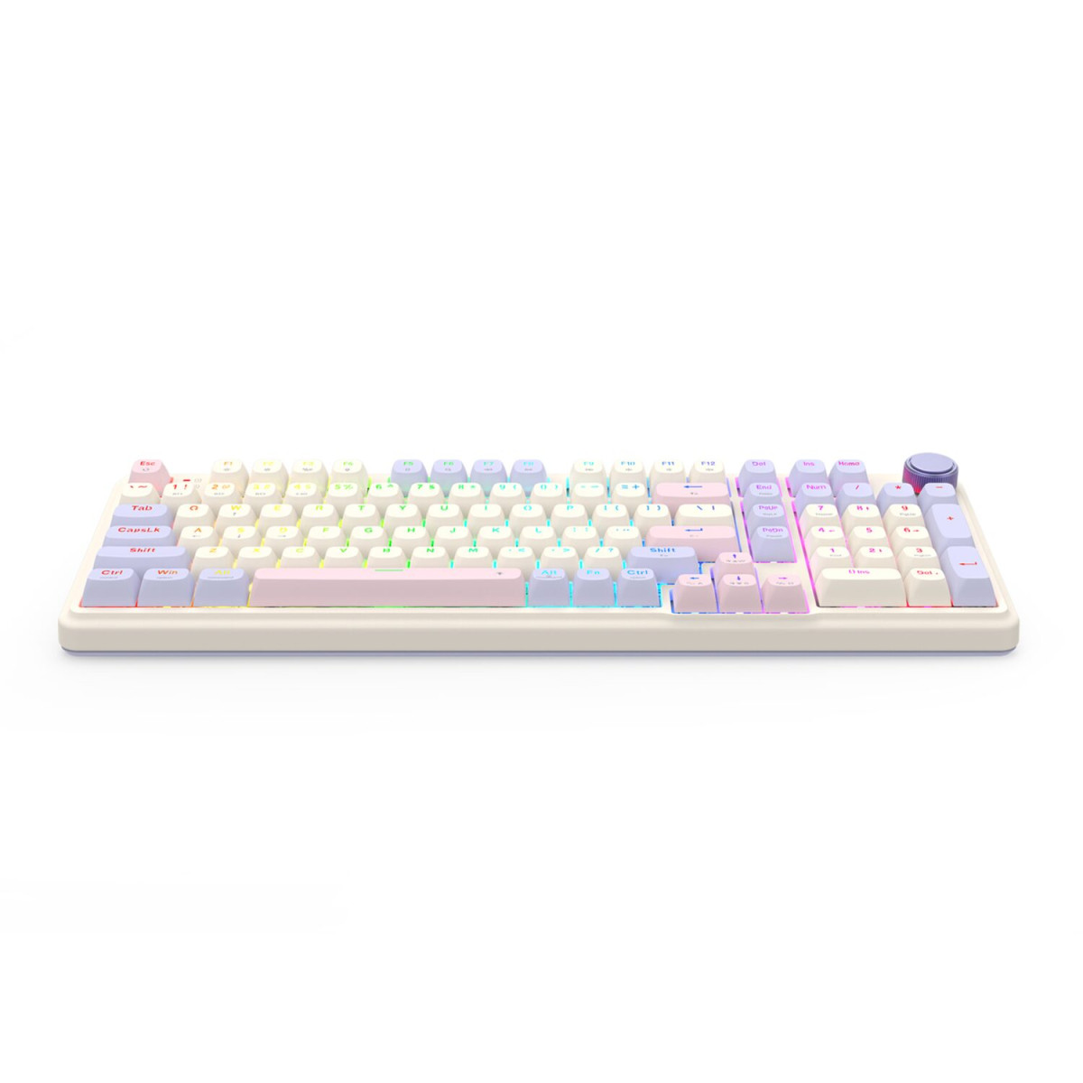 Redragon K768 EISA 100 RGB Wireless Gaming Keyboard - Lilac - Image 2