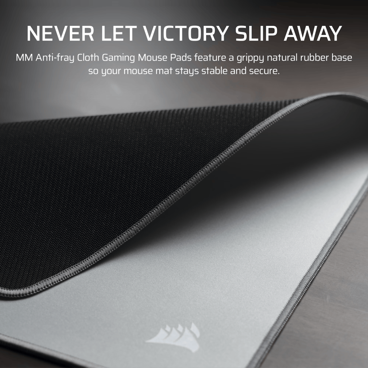 Corsair MM Anti-fray Cloth Gaming Mouse Pad XL - Gray - Image 3