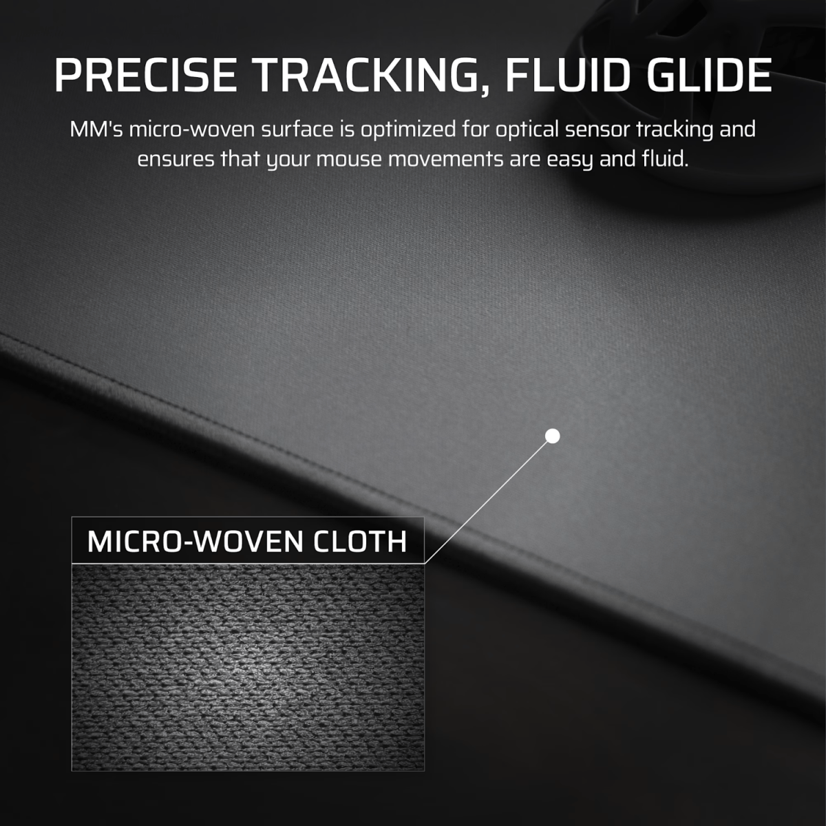 Corsair MM Anti-fray Cloth Gaming Mouse Pad XL - Gray - Image 4