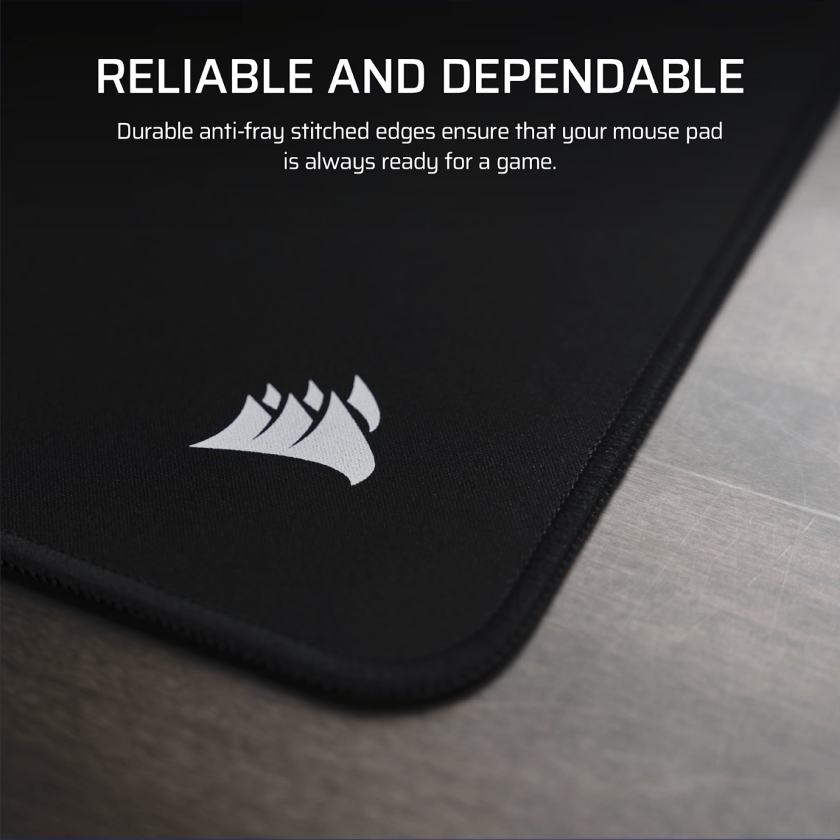 Corsair MM Anti-fray Cloth Gaming Mouse Pad XXL - Black - Image 2