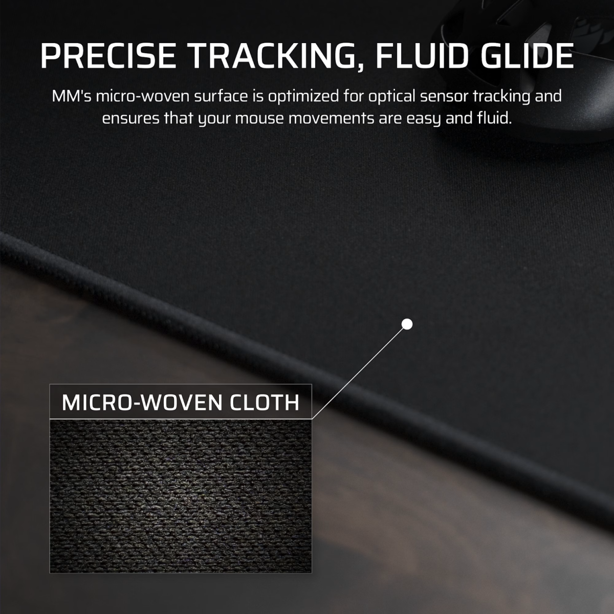 Corsair MM Anti-fray Cloth Gaming Mouse Pad 3XL - Black - Image 4
