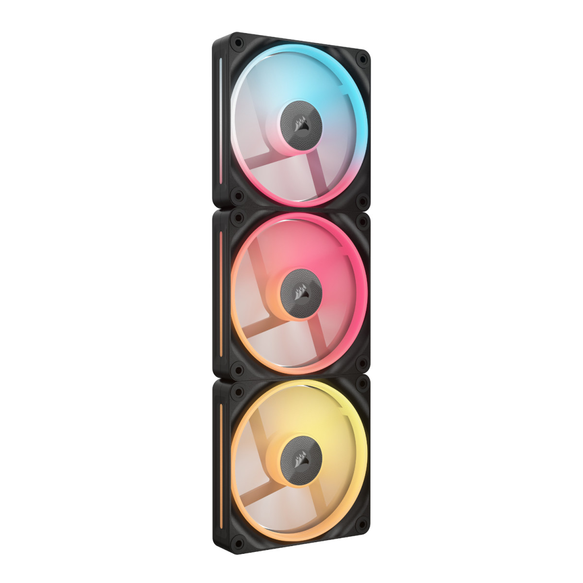 Corsair iCUE LINK LX120-R RGB 120mm PWM Reverse Fans Starter Kit 3-Pack - Image 3