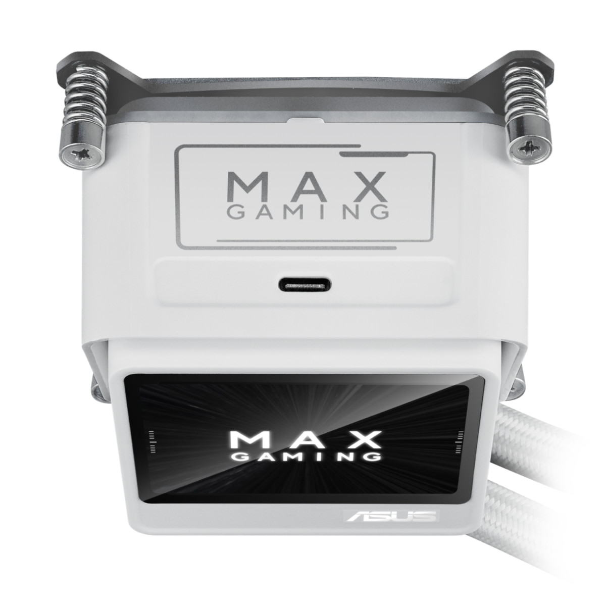 Asus MAX Gaming LC 360 ARGB LCD All-in-one CPU Liquid Cooler - White - Image 4