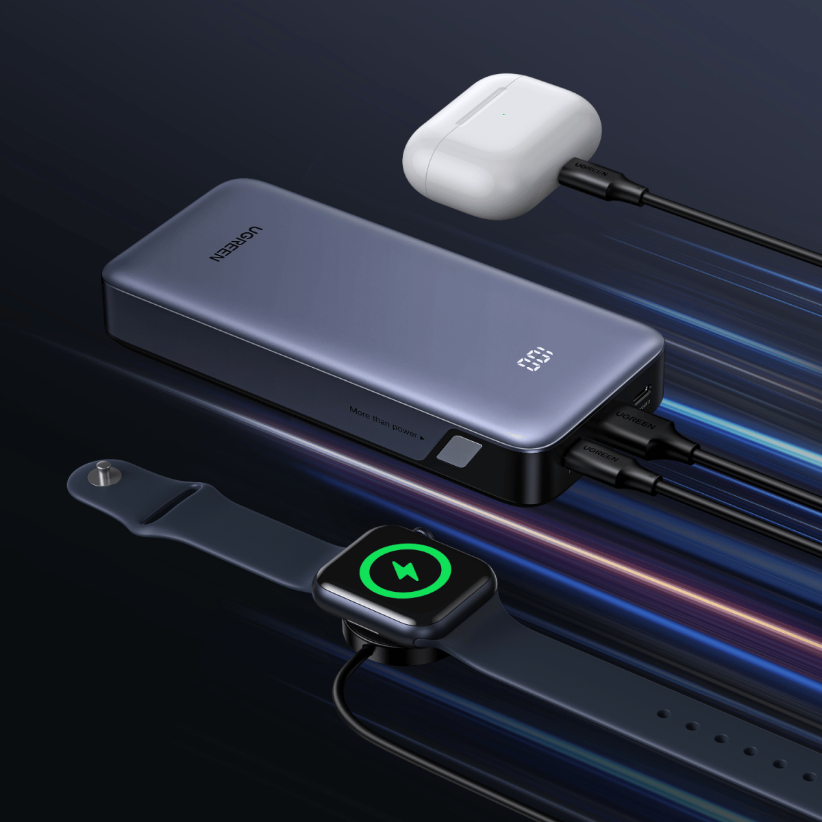 UGREEN 20000mAh 30W Two-way Fast Charging Power Bank - Image 4