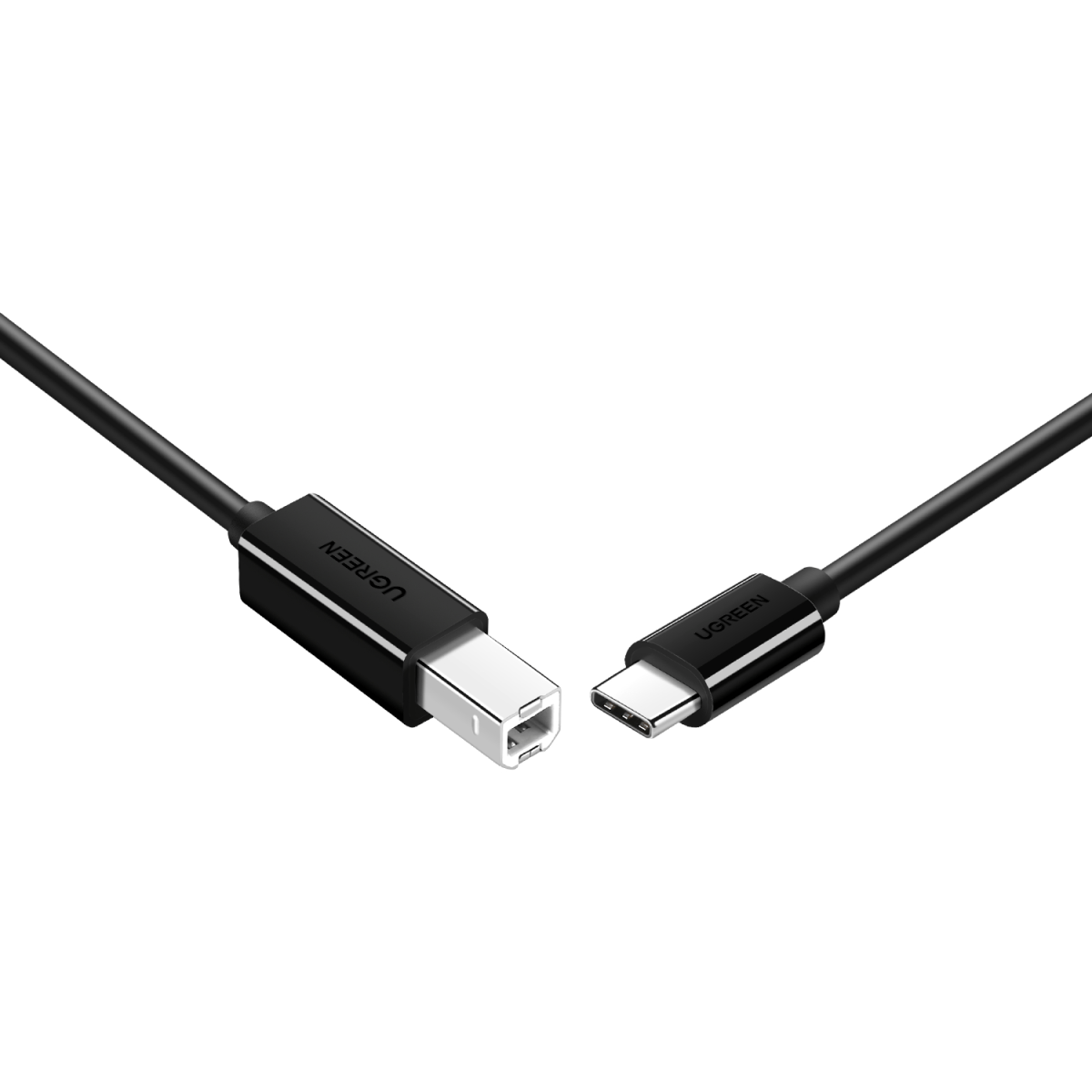 UGreen USB Type-C to B Male Printing Cable 2m - Black - Image 2